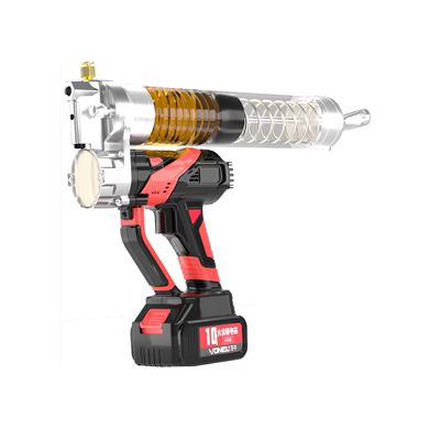 Súng mỡ điện 24 v pin lithium có thể sạc lại hoàn toàn tự động đặc biệt máy xúc đào không dây di động điện áp cao bơm mỡ khí nén máy bơm mỡ bò bằng điện