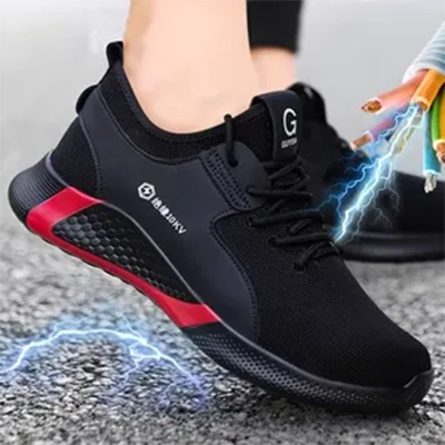 Giày cao cổ nam mùa hè thoáng khí chống đập chuốt chống gai cách điện 10KV đứng đầu thép nhẹ Trang web làm việc nhẹ
