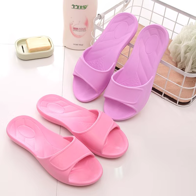 Phụ nữ mang thai Dép phòng tắm bằng ngực Giày nữ mùa hè Nội thất Cặp vợ chồng Home Bath Summer Cool Dép nữ 20092
