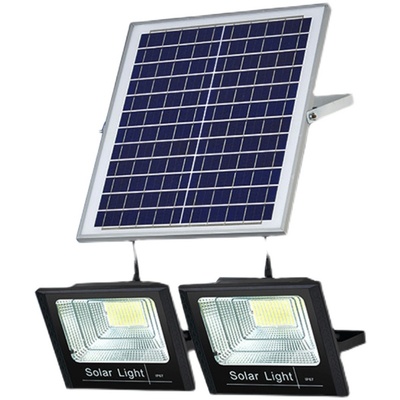 đèn pha nlmt Đèn pha năng lượng mặt trời Heyang 300w chống thấm nước 2 đầu đèn pha led đèn one drag two đèn chiếu sáng đèn ngoài trời giá đèn pha led năng lượng mặt trời den pha nang luong mat troi