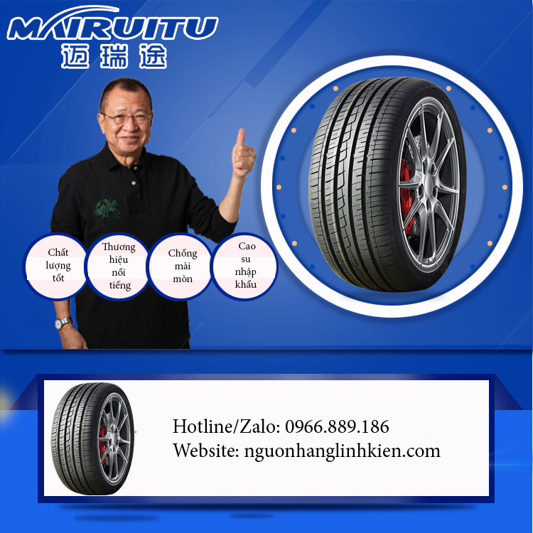 Lốp xe ô tô cao cấp, chống trơn trượt 175 185,195,205,215,225 lốp 45 50 55 60 65 / 70R14R15R16R17