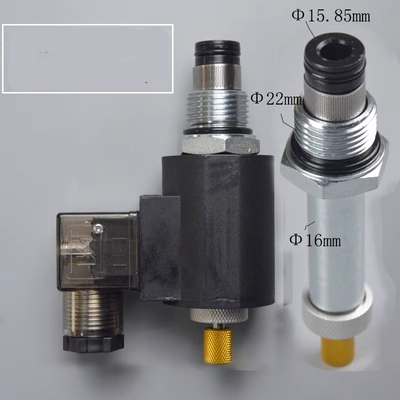 Hai vị trí hai vị trí thường đóng van thủy lực hộp mực van điện từ DHF10-220H SV10-20M điều khiển xi lanh thủy lực van đảo chiều thủy lực