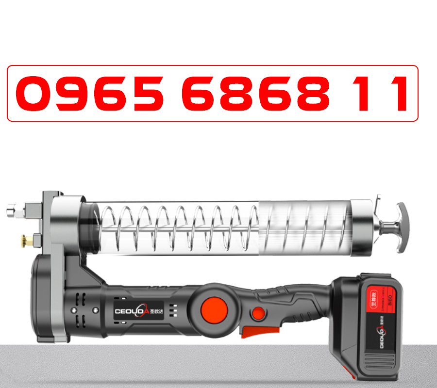 Súng bơm mỡ bò chạy điện chuyên dụng bơm mỡ dầu bôi trơn cho máy móc bơm mỡ cầm tay 24v pin lithium bơm mỡ bằng hơi