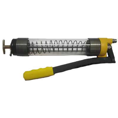 bơm mỡ điện 24v Súng mỡ trong suốt hạng nặng thương hiệu Sandian mới Súng mỡ thủ công chịu mài mòn áp suất cao chất lượng cao với bốn phụ kiện dụng cụ bơm mỡ vòi bơm mỡ