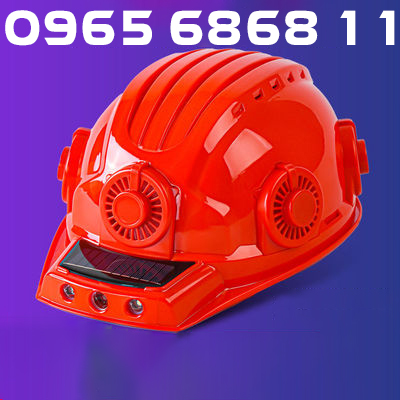 Mũ có quạt siêu cứng cho công nhân kỹ sư ngoài công trường mũ bảo hộ lao động thông minh đa năng non bao ho 3m