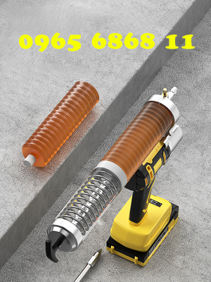 dụng cụ bơm mỡ bò Súng bơm mỡ chạy bằng điện chất lượng đảm bảo sử dụng Pin Lithium cao cấp tự động đầu bơm mỡ kẹp bơm mỡ tay