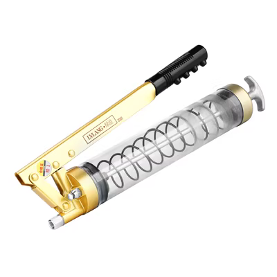 đầu nối bơm mỡ Súng bắn mỡ thủ công trong suốt công suất nhỏ và nhẹ 600CC cực đơn và đôi cực máy xúc xe nâng xe kỹ thuật súng tiếp nhiên liệu bơm mỡ bằng pin máy bơm mỡ bò bằng hơi