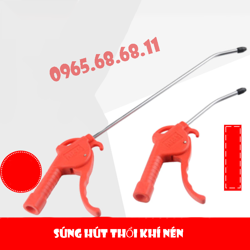 Súng Khí Nén Đài Loan Nelson Đẹp súng bắn bụi súng thổi dụng cụ làm sạch áp suất cao Bộ súng AR-TS-L