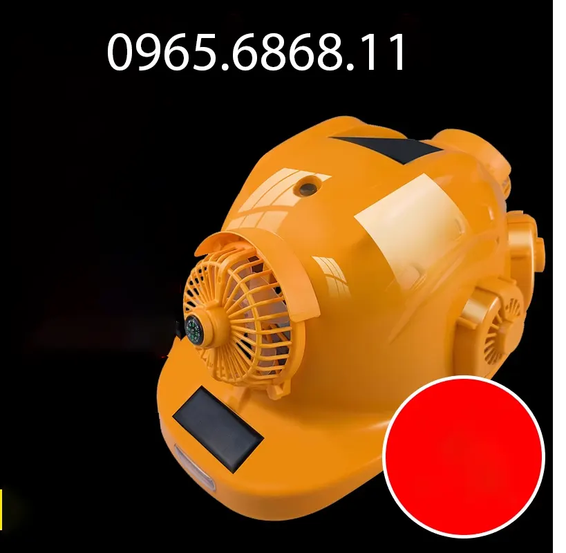 non bao ho lao dong Mũ điều hòa cho công nhân kỹ sư công trường quạt năng lượng mặt trời mũ bảo hộ lao động đa năng siêu cứng mũ bảo hộ lưỡi trai