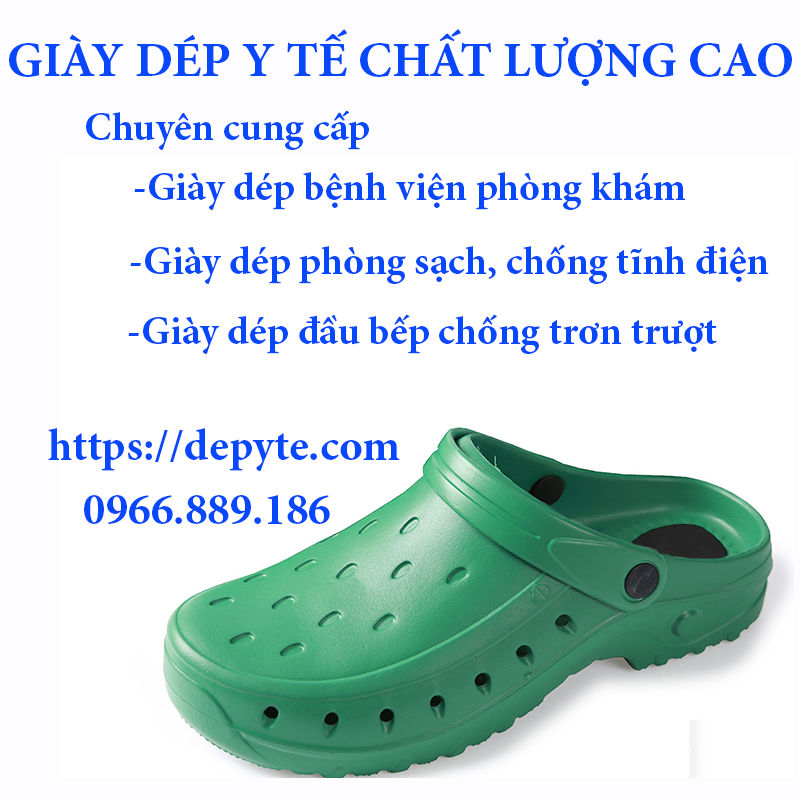 Giày dép y tế đi trong bệnh viện chống tĩnh điện, chống trơn trượt