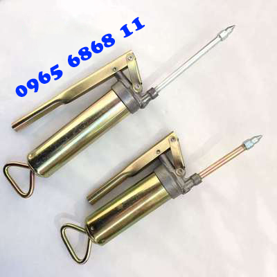 bơm mỡ bằng tay Đầu bơm súng mỡ bằng tay nhỏ gọn chất liệu thép không gỉ độ bền cao súng bắn mỡ bò