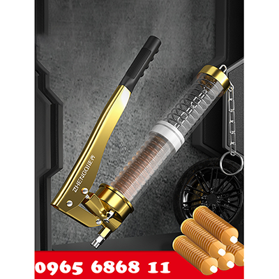bơm mỡ bò bằng tay Súng bơm mỡ bò bằng tay kiểu dây kéo tạo áp lực lớn chất liệu kim loại dụng cụ bơm mỡ máy xúc máy lật xe nâng máy bơm mỡ bằng điện