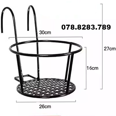 kệ gỗ trồng hoa Kệ hoa treo lan can ban công loại lớn lan can kệ hoa treo phong lan hoa hồng sắt rèn nới rộng cao cấp kệ chậu gia đình kệ gỗ ban công kệ gỗ trồng sen đá