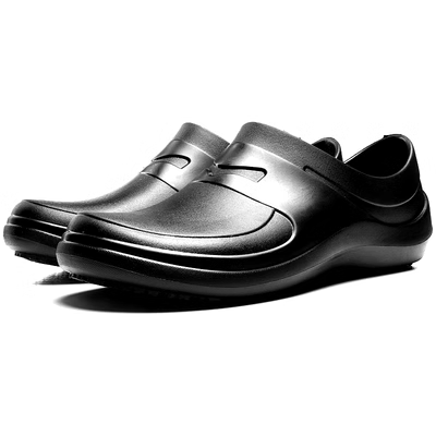 Authentic ròng rọc chống trượt Giày đế xuồng nam và nữ khách sạn nhà bếp giày công sở giày công sở an toàn dầu chống thấm dầu