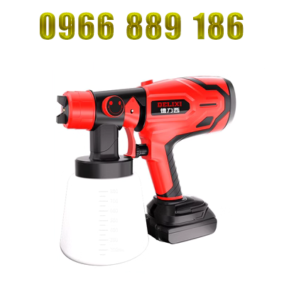 súng phun sơn khí nén giá rẻ Delixi lithium điện súng phun sơn sơn cao su máy phun sơn một máy phun nồi sơn cao phun phun nồi súng phun xi măng súng phun sơn dùng pin