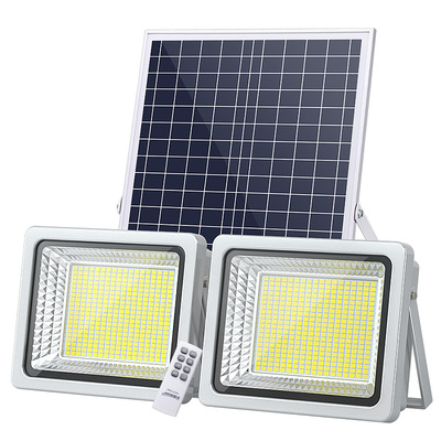 Đèn pha led năng lượng mặt trời siêu sáng Đèn led chiếu sáng sân vườn công suất cao pha năng lượng mặt trời