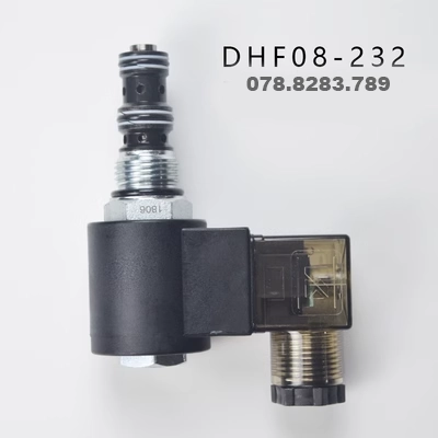 van xả dầu thủy lực Van điện từ hộp mực ren ba chiều hai vị trí DHF08-232 Van thủy lực SV08-30 bộ phân phối thủy lực van 1 chiều thủy lực