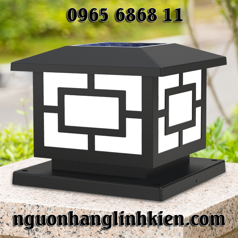 đèn LED chống nước ngoài trời cổng nhà cột đèn tường biệt thự đèn sân đèn trụ cổng năng lượng đèn led trụ cổng năng lượng mặt trời