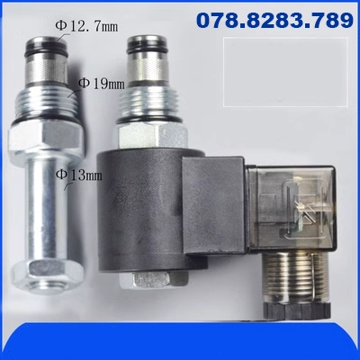 vam thủy lực 5 tấn Van điện từ dạng ren thủy lực đảo ngược bảo vệ giảm áp hai vị trí hai thường đóng DHF08-220 (SV08-20NCP van từ thủy lực van khóa thủy lực