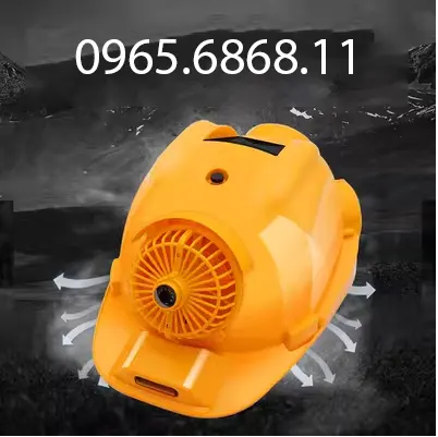 Mũ bảo hộ công nhân có quạt năng lượng mặt trời công suất cao nón bảo hộ có đèn nón bảo hộ kỹ sư