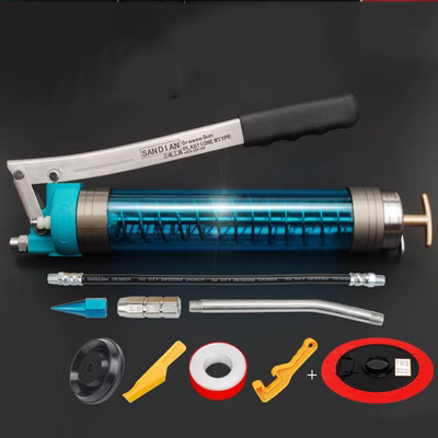 đầu súng bơm mỡ Chính Hãng SANDIAN Sanden Dụng Cụ Điện Áp Cao Boutique Hướng Dẫn Sử Dụng Trong Suốt Thép Không Gỉ Mỡ Súng Máy Xúc Xe Nâng Đặc Biệt đầu nối bơm mỡ máy bơm mỡ bằng điện