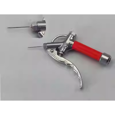 Lực thổi miệng nhỏ cỡ nòng khí thổi bụi thép không gỉ súng hơi súng bụi thép không gỉ súng khí quản thổi tóc siêu mịn có thể điều chỉnh thổi mạnh Súng xịt bụi Súng bơm khí