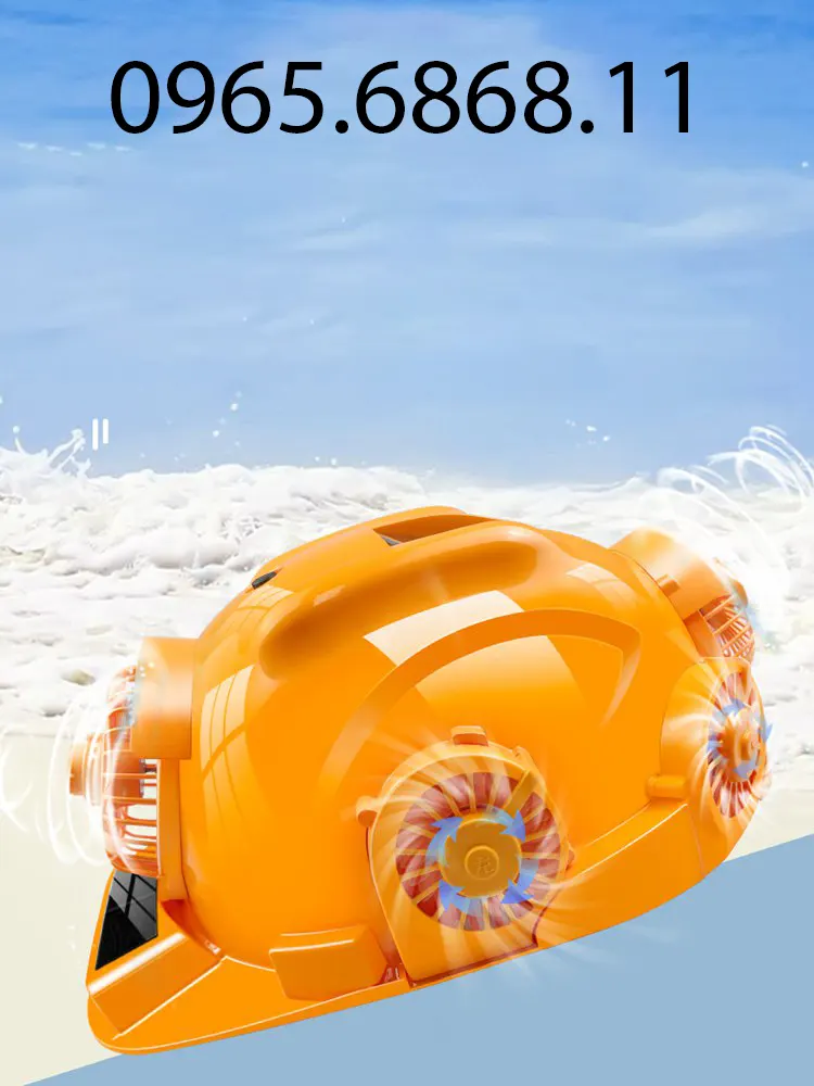 non bao ho lao dong Mũ bảo hộ công trình quạt năng lượng mặt trời kết nối bluetooth nón bảo hộ công trường có đèn nón bảo hộ kỹ sư