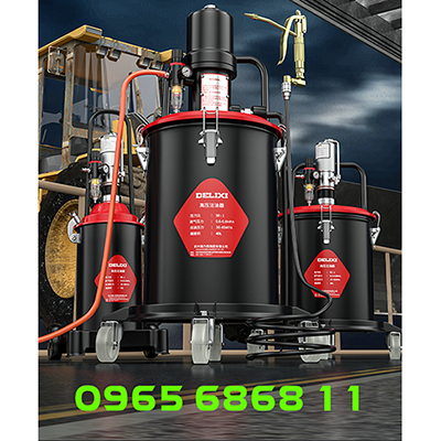 Máy bơm mỡ bằng khí nén cao cấp- Máy bơm mỡ Delixi tự động công suất cao chính hãng bơm mỡ bò bằng tay