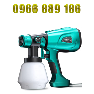 Rừng Xanh Điện Sơn Xịt Máy Phun Sơn Một Sạc Lithium Điện Xịt Nồi Sơn Nhỏ Sơn Cao Su Đặc Biệt 220V súng phun sơn bột tĩnh điện súng sơn pu