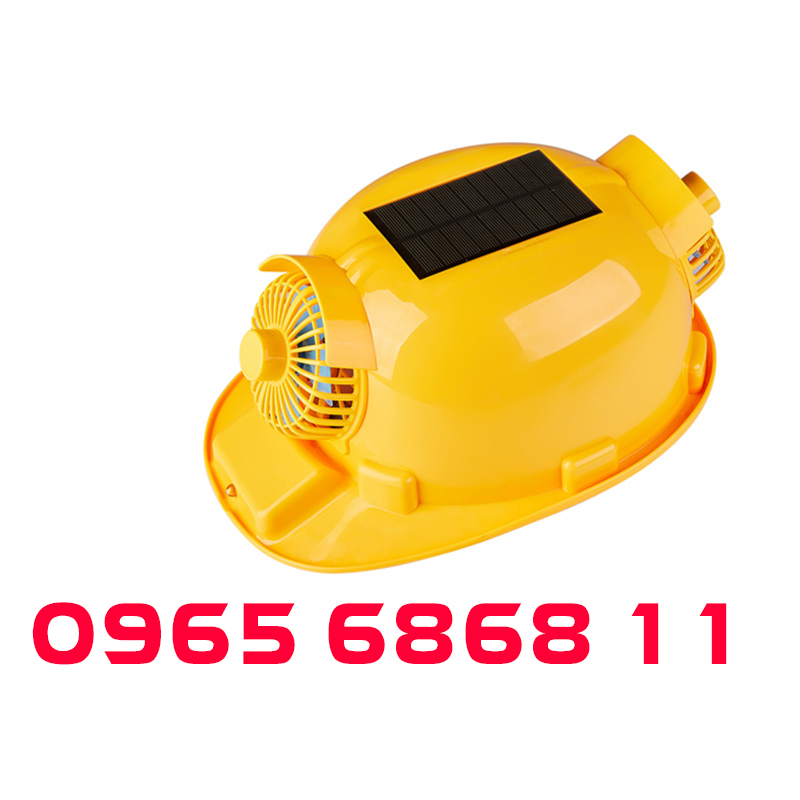 mũ bảo hiểm lao động Mũ công trường siêu cứng cho công nhân kỹ sư nón bảo hộ lao động có quạt năng lượng mặt trời thông minh đa năng mũ bảo hộ trắng