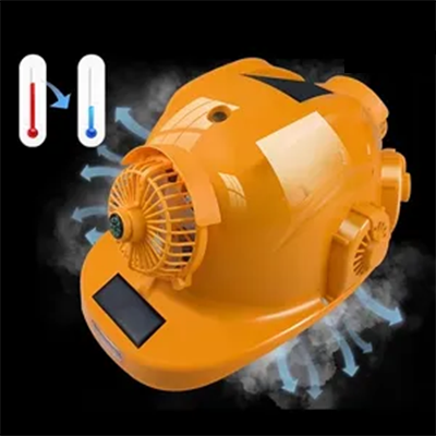 mũ bảo hộ kỹ sư Mũ cứng năng lượng mặt trời có quạt công trường sạc kép chống nắng làm mát giám sát Bluetooth làm lạnh mũ bảo hiểm điều hòa không khí mũ bảo hộ màu trắng nón bảo hộ cao cấp