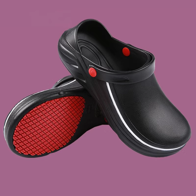 Bạch kim đến Western Platinum đến Siya Chef Shoes Men and Women Canteen Chống lọc chống dầu Giày không thấm nước Giày mùa mưa 20085