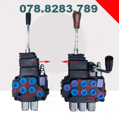 van tràn thủy lực Van thủy lực đa chiều tùy chỉnh Nhà phân phối ZT12 một điều khiển hai cầu đai có thể được kết nối nối tiếp với xe nâng
