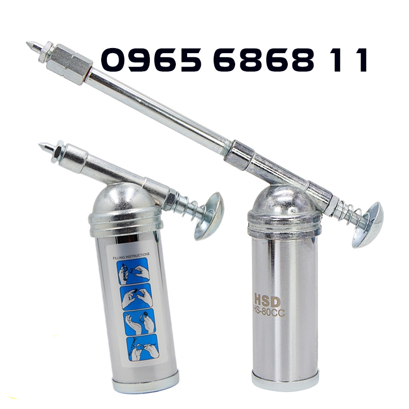 Súng bơm mỡ bò bằng tay mini trọng lượng siêu nhẹ bơm mỡ cho ô tô xe đạp xe máy súng bơm mỡ bò mini siêu nhỏ máy bơm mỡ mini