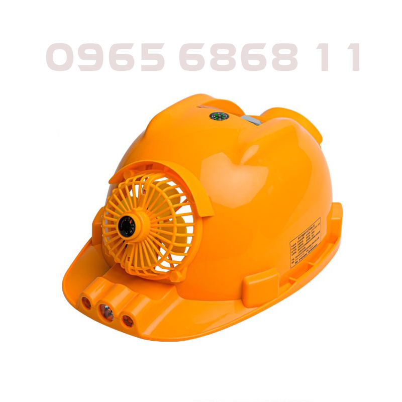 mu bao ho lao dong co kinh Mũ bảo hộ quạt năng lượng mặt trời điêu hòa không khí làm mát đầu nón bảo hộ lao động có quạt chất liệu nhựa ABS mũ bảo hộ thùy dương