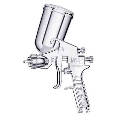 Súng phun Meiji w-71 súng phun w-77 nồi dưới súng phun sơn khí nén nội thất ô tô độ phun sơn cao nồi trên súng phun sơn súng phun sơn nước dùng hơi bán súng phun sơn