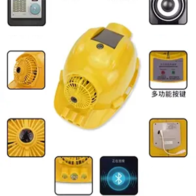 Delixi Quạt Năng Lượng Mặt Trời Mũ Thông Minh Đa Năng Công Trường Sạc Nón Điều Hòa Không Khí Mũ Bảo Hiểm Làm Lạnh Có Đèn nón bảo hộ 3m chính hãng nón công trường