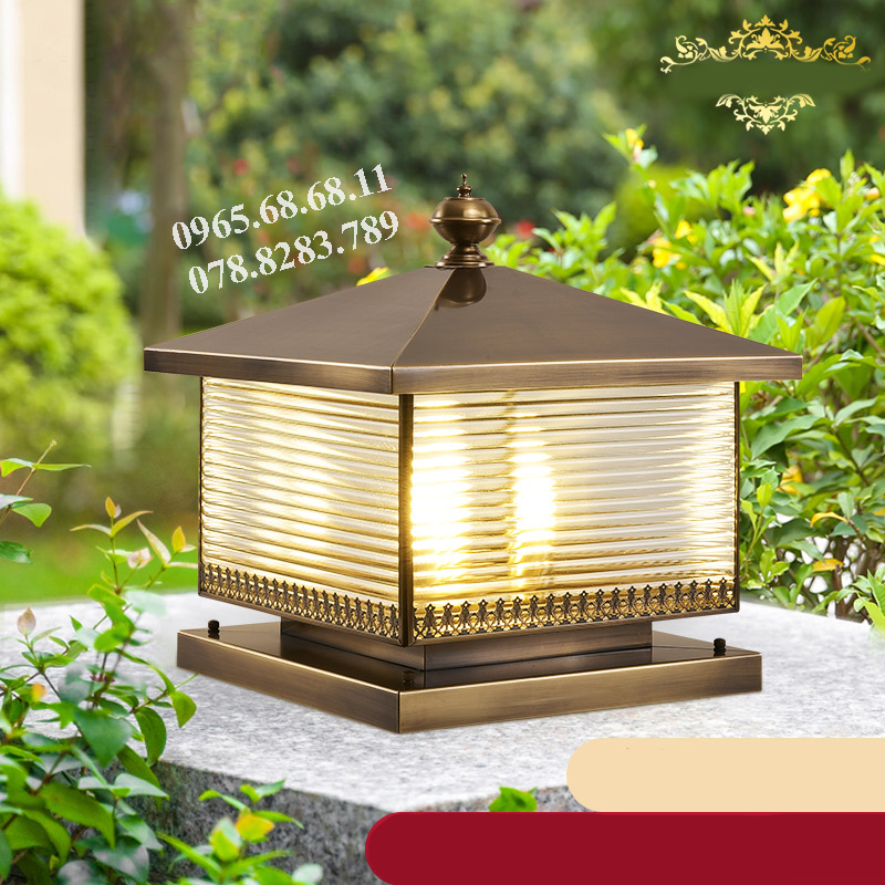 Tất cả đèn trụ bằng đồng ngoài trời đèn sân vườn chống nước biệt thự đèn trụ cổng năng lượng mặt trời đèn cổng kết nối với điện đèn trụ tường đèn năng lượng mặt trời trụ cổng đèn năng lượng trụ cổng