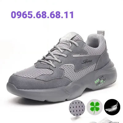 Giày bảo hiểm lao động nam chống đập vào túi thép chống đâm đầu siêu nhẹ mùi mềm mại làm việc mùa hè bốn mùa thoáng khí