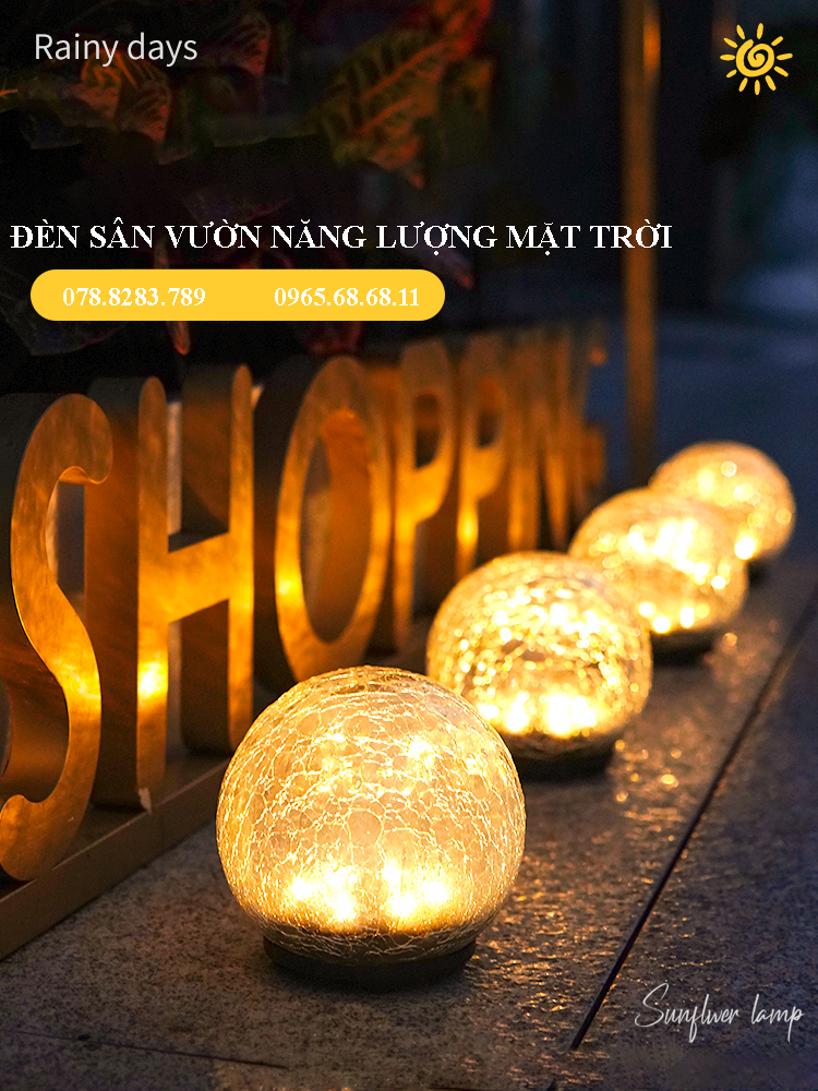 Đèn trang trí năng lượng mặt trời sân vườn biệt thự đèn led trang trí chống thấm nước