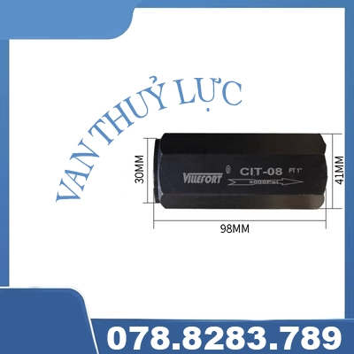 van chinh ap thuy luc Van một chiều thủy lực tùy chỉnh 
            van kiểm tra áp suất dầu loại ống thẳng CIT-02 03 04 06 08 van ngăn kéo thủy lực van tay thủy lực