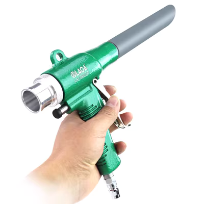 Old A Đài Loan sản xuất súng bụi cao -Pressure Gas thổi kép -use -use thủy tinh thổi máy hút bụi LA189027 Bộ sưu tập bụi Súng máy nén khí