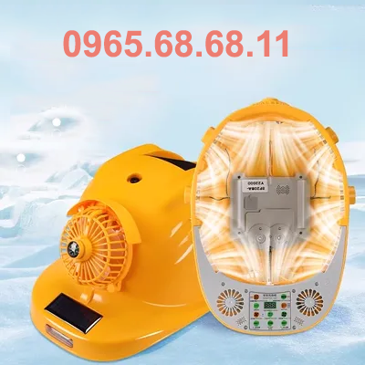 nón sseda Quạt năng lượng mặt trời mũ cứng công trường điều hòa không khí làm mát kem chống nắng che nắng có mũ quạt mũ bảo hiểm quạt có đèn nón bảo hộ cao cấp mũ vải bảo hộ