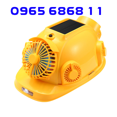 Mũ điều hòa bảo hộ lao động chống nắng vào mùa hè cho công nhân công trình xây dựng nón lao động tích hợp quạt làm mát giá nón bảo hộ