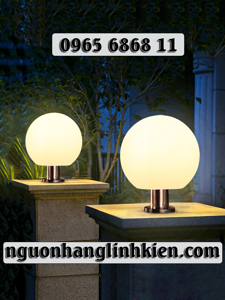 đèn trụ cổng năng lượng mặt trời Đèn trụ cổng tròn năng lượng mặt trời ánh sáng mạnh đèn led năng lượng mặt trời trụ cổng hàng rào đèn gắn trụ cổng năng lượng mặt trời
