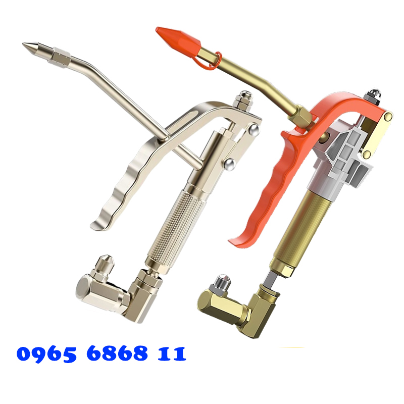 bơm mỡ bằng tay Máy bơm mỡ bò chạy bằng khí nén áp suất cao đa năng đầu bơm mỡ nhọn bơm mỡ cho phụ kiện máy máy bơm mỡ cầm tay