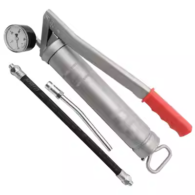súng bơm mỡ bò Súng bắn mỡ cao áp thủ công MATO chính hãng của Đức có đồng hồ đo áp suất để đo áp suất có thể đo được bơm mỡ bò bằng khí nén đầu bơm mỡ bò