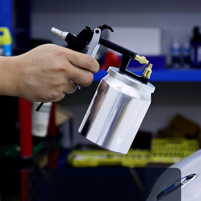 Khí nén súng phun sơn xịt xe tấm kim loại hộ gia đình tạo tác dụng cụ sơn xịt nồi sơn cao su nhỏ xịt lấy súng phun sơn dùng pin súng phun sơn 12 lỗ