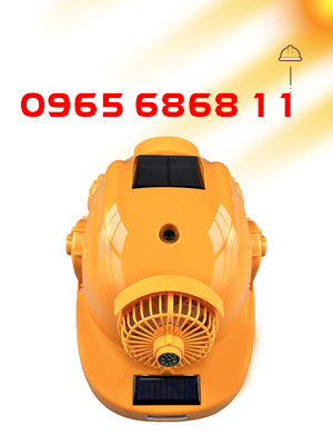 non bao ho 3m Mũ bảo hộ điều hòa không khí năng lượng mặt trời mũ công nhân công trường tích hợp quạt làm mát chống nắng nóng mũ bảo hộ vải