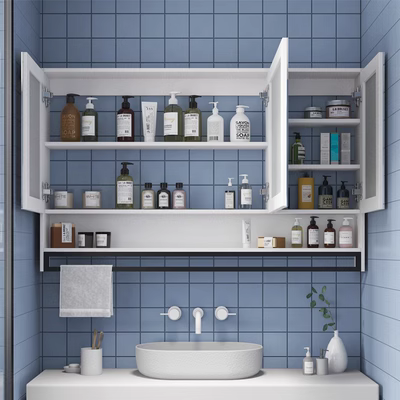 tủ gương phòng tắm inox Tủ gương thông minh phòng tắm có đèn vệ sinh nhà vệ sinh lưu trữ tủ lưu trữ kệ gỗ chắc chắn gương treo tường tủ kính nhà tắm tủ gương nhựa phòng tắm